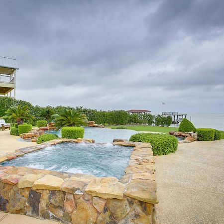 Stunning Galveston Bay Villa Infinity Pool And Dock San Leon Exterior foto