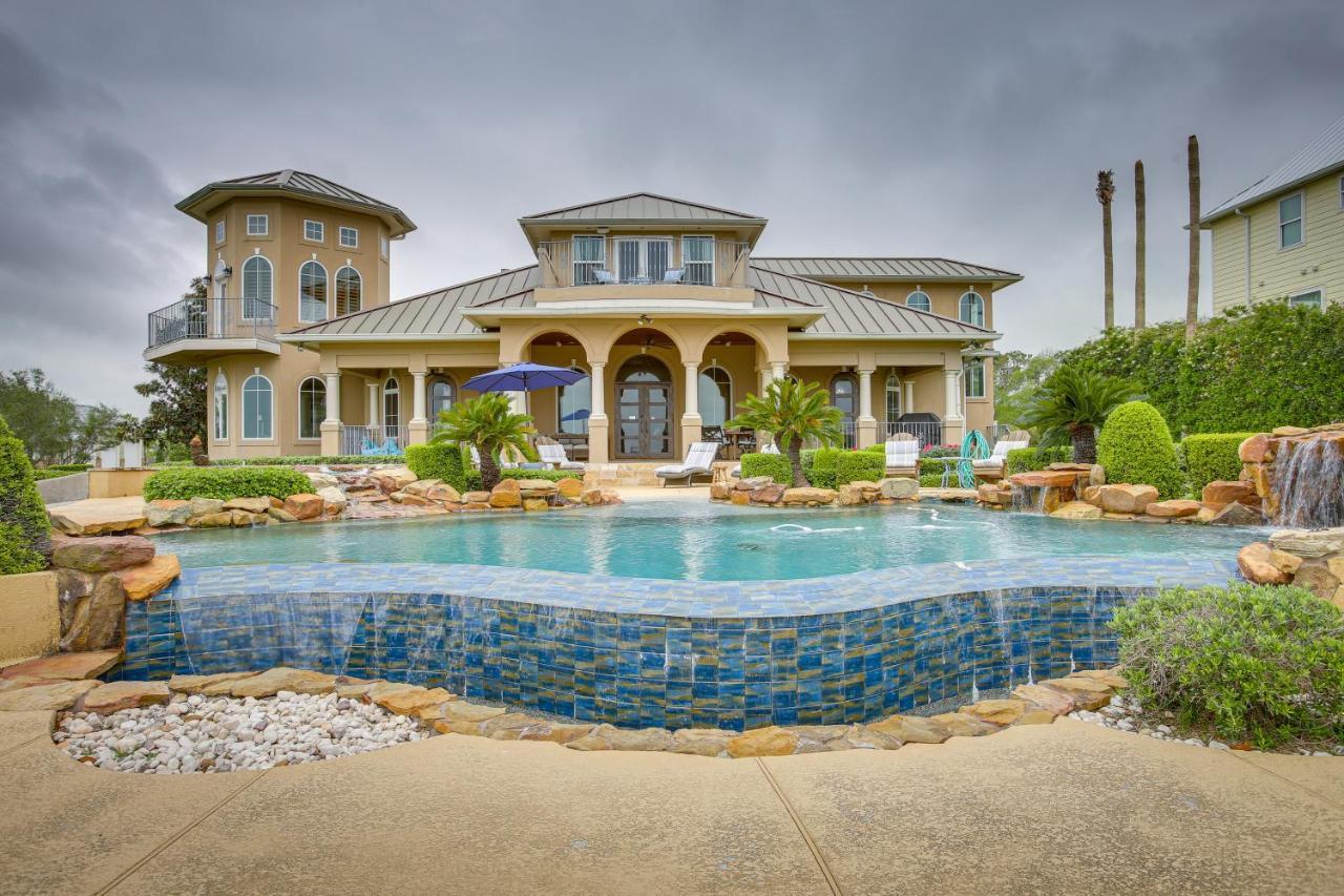 Stunning Galveston Bay Villa Infinity Pool And Dock San Leon Exterior foto