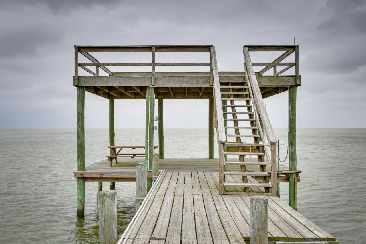 Stunning Galveston Bay Villa Infinity Pool And Dock San Leon Exterior foto