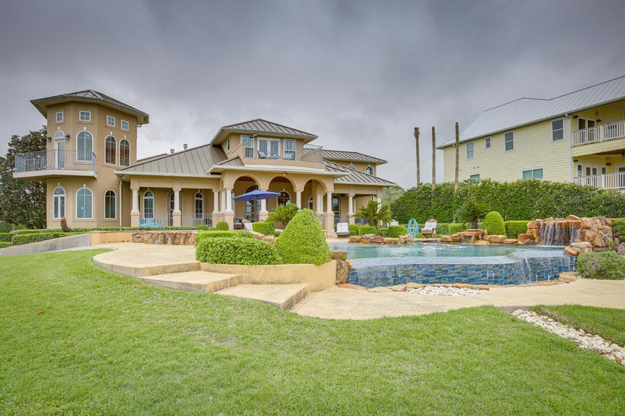 Stunning Galveston Bay Villa Infinity Pool And Dock San Leon Exterior foto