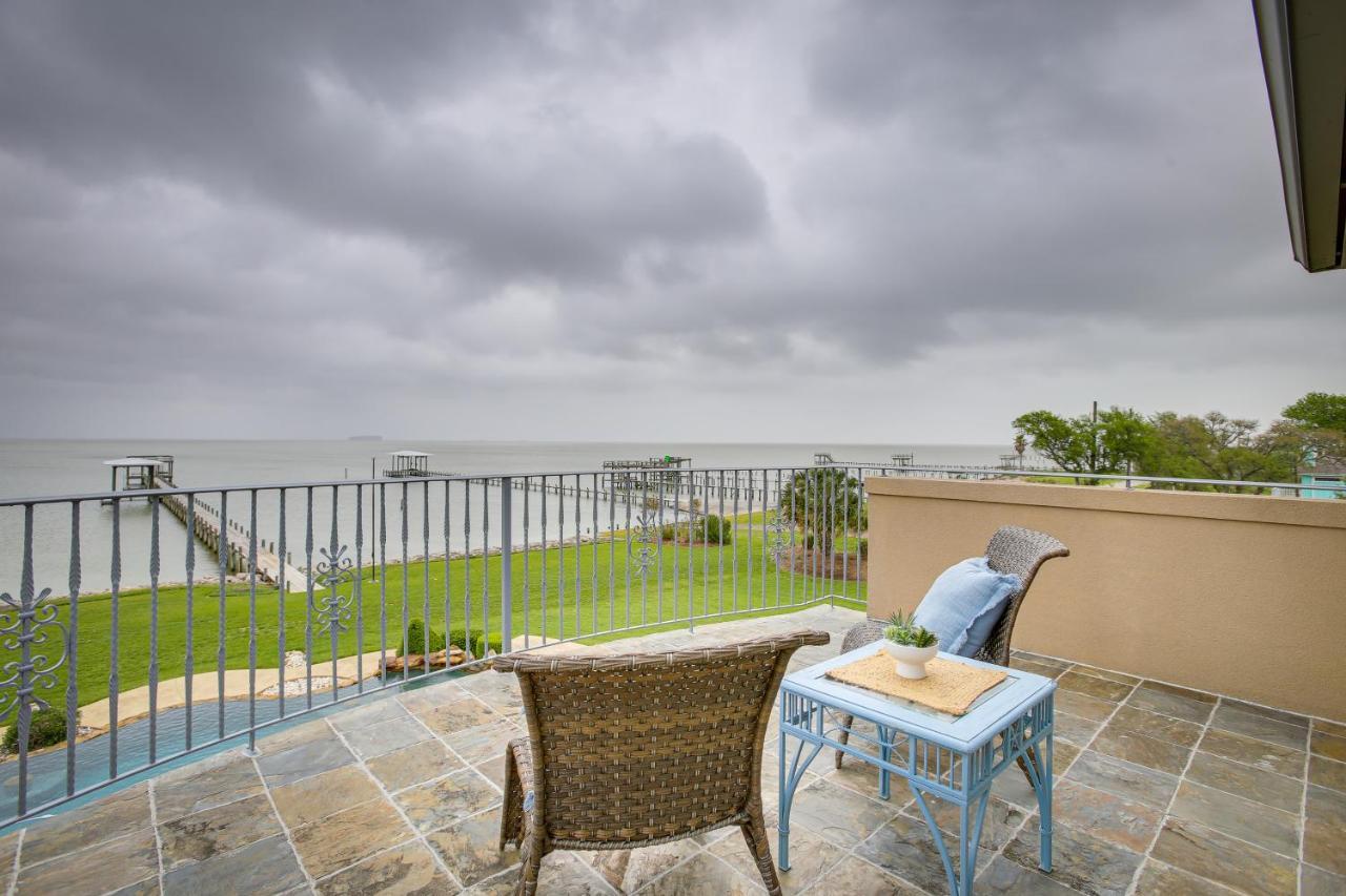 Stunning Galveston Bay Villa Infinity Pool And Dock San Leon Exterior foto